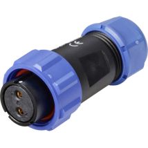 Sp2110 / S 2 I Rundstecker Buchse, Gerade Gesamtpolzahl: 2 Serie (rundsteckverbinder): Sp21 1 - Weipu