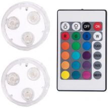 IP68 Waterproof Remote Submersible led Underwater Light Battery Swimming Pool Night Light Wedding Party Garden Decor rgb Lamp