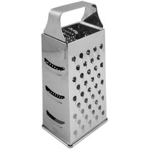 Râpe multifonction 4 faces – Acier inoxydable – 23 cm – Argent – IPAC