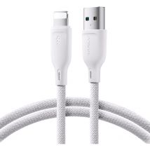 Câble pour iPhone USB-A - Lightning 3A Multi-Color Series 1m blanc