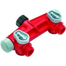 Presa rubinetto a quattro uscite filetto 3/4 m - blister (20062)