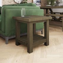 Iqgb - FWStyle Lamp Table Reclaimed Pine Rustic Driftwood Finish