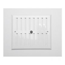 Rejilla Regulable Aluminio 0.8 Blanco 170x190mm