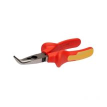 Pince à becs demi-ronds coudés isolée - 160mm - Irimo