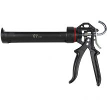 Profi Kartuschenpresse X7-310 – 310 ml – Mattschwarz/Rot – Ergonomisch – 14:1 Übersetzungsverhältnis