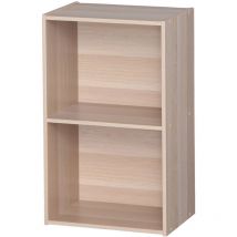 Iris Ohyama - Armadietto, Libreria, Armadietto con 2 Ripiani, Grande Capacità, Multifunzionale, Robusto Ufficio, Camera da Letto, Soggiorno - Rack