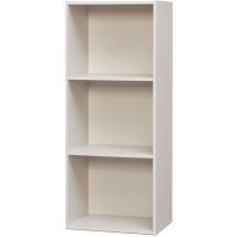 Armadietto, Libreria, Armadietto con 3 Ripiani, Grande Capacità, Multifunzionale, Solido, Ufficio, Camera da Letto, Soggiorno - Office Basic Rack