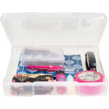 Iris Ohyama - Caja de plástico portátil, SBC-350E, Transparente