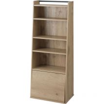 Estante, mobiliario, biblioteca de almacenamiento, con 1 puerta plegable, multi- uso, sólido, contemporáneo, habitación, salón, Bureau - estante de