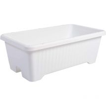 Iris Ohyama, Air Gemüsetopf 730 Air Gemüsetopf mit Wasserablaufsystem für die Gartenarbeit, weiß