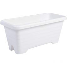 Iris Ohyama, Blumentopf zum Aufhängen mit Wasserablaufsystem für die Gartenarbeit – Air Planter 600, weiß