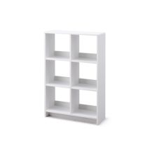 Iris Ohyama, Meuble De Rangement Ouvert, Bibliothèque, Étagère De 6 Casiers, Grande Capacité, Horizontale & Verticale, Bureau, Chambre, Salon - Wood 