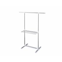 Iris Ohyama - Wäscheständer, Trockengestell, Breite 78-120 Cm, Höhe 90-150 Cm, Zuhause - Easy Assembly Clothes Rack H-78sh - Weiß