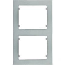 Iris plus Cadre vertical à 2 éléments en aluminium au mercure BJC 18112-MA