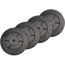 Hantelscheiben 4 x 5 kg – 5 kg pro Scheibe – Durchmesser 25 mm – Universell für Lang- und Kurzhantelstangen