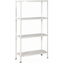 Promo Schraubregal weiß 150x75x30cm Regal Kellerregal Lagerregal Werkstattregal