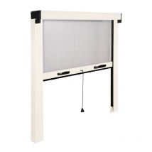Moustiquaire enroulable verticale pour fenêtre - 140X160 - blanc - IRS