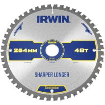 Irwin Irw1897428 254 X 30 Mm 48-Teeth Lame De Scie Circulaire Dents 165/négatifs Crochet Irwin Tools