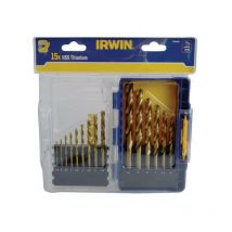 Irwin - hss Titanium Metal Drill Bit Set, 15 Piece IRWIW3038501