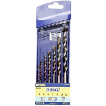 Irwin - Tools 10501940 Hartmetall Mehrzweckbohrer 4 mm, 5 mm, 6 mm, 7 mm, 8 mm, 10 mm, 12 mm Zylind