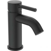 Ideal Standard CeraLine - Waschtischarmatur mit Ablaufgarnitur, schwarz BC193XG