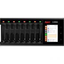 Chargeur de piles rondes Isdt N8 NiMH, NiCd, NiZn, Li-ion, LiHV, LiFePO LR6 (aa), LR03 (aaa), 14500, 10440 S488012