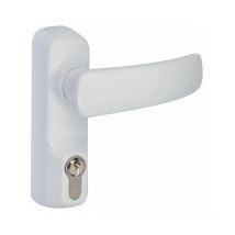 94011004T Maniglia a leva, cilindro a profilo europeo per Idea - Bianco