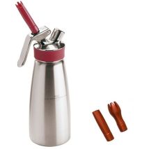ISI Gourmet Whip Plus – Edelstahl – 31,20 cm – 1,004 kg – Ergonomischer Kapselhalter – Spülmaschinenfest