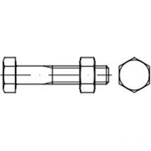 Iso 4014 Sechskantschrauben mit Schaft und Mutter 12 x 90 8.8 feuerverzinkt - Reidl