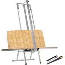 Dämmstoffschneider iso-basic 600 mit Standfuß » Auflage beidseitig » schneidet Glas-, Stein- und Mineralwolle