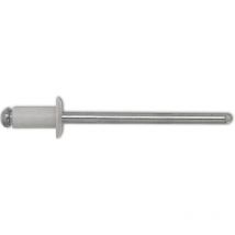 ISO15977 Blindniete Flachrundkopf 4.0x 8 Aluminium mit Stahldorn RAL9010 weiß