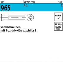 No Brand - Din 965 Form Cz Senkkopfschraube M1,6x4 Edelstahl A2 Blank Pz 2000 Stk