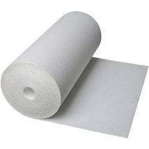 Climapor - Isolant mural intérieur contrecollé papier motif rauhfaser - polystyrène - blanc - 7,5 m x 0,5 m x 4 mm - 8 rouleaux ( 30 m2) - Blanc