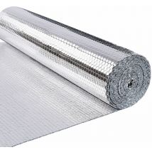 Isolant thermique a bulle double couche aluminium radiateur reflecteur 1x10m