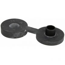 Isolation acoustique en caoutchouc avec manchon et disque, noir