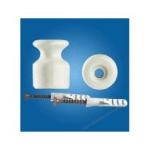 Gambarelli isolatori in porcellana con viti e tasselli colore bianco 01200