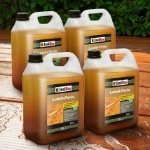 Isolbau - Huile de lin doublement bouillie - 20 l de vernis protecteur pour le bois - Naturelle