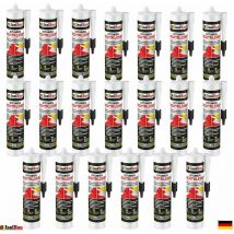 Isolbau - Colle au bitume 20 x 310 ml Mastic d'étanchéité pour toiture Mastic d'étanchéité au bitume Colle pour bardeaux