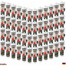 Isolbau - Colle au bitume 48 x 310 ml Mastic d'étanchéité pour toiture Mastic d'étanchéité au bitume Colle pour bardeaux