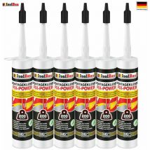 Colle de montage fix-power colle de construction 6 x 480g cartouche blanche qualité 200kg / 10cm - Isolbau
