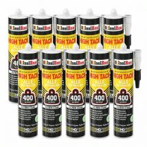 Isolbau - Colle de montage High Tack 10 x 470g Hybrid ms Polymer für Alle Materialien Sealant 400kg/10cm²