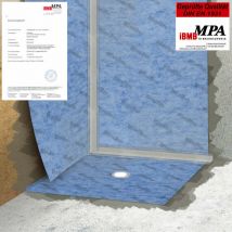 Isolbau Membrane d'étanchéité 10m2 Membrane d'étanchéité Tapis de découplage 0,67mm 00g/m2 Salle de bains du balcon