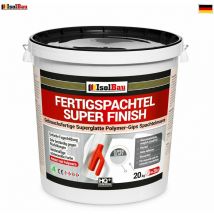 Isolbau Poids du mastic 20 kg de mastic prêt à l'emploi Super Finish Q4 Plâtre Lisse les surfaces Remblai