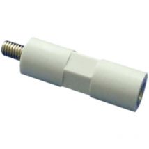 4S15 Isolierdistanzbolzen (l) 15 mm M4 x 7 mm Polyester, Stahl verzinkt 1 St.