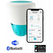 Ondilo - Isolotto Tecnologico ico V2 - Rilevatore Parametri Ph + Cloro + Bromo o Sale + Temperatura Acqua Piscina Tramite Bluetooth & WiFi
