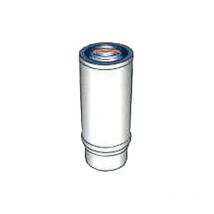 Isotip Joncoux - 791708 - Conducto regulable de 350 a 455 mm Ø80/125 - blanco