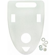 Isowa - Schallschutz-Set Urinal 550 mm x 370 mm x 4 mm, weiß - 32975 sonic[fit]