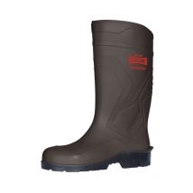 06315R-090 Arbeitsstiefel aus Nitric-PVC-Gummi Issagum Braun/Schwarz 45 - Issaline