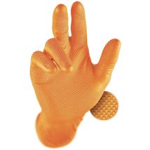 Issaline 246OK orange Grippaz Nitrilhandschuhe - m - Arancione