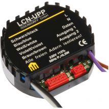 LCN Unterputz-Modul 230V Dimmaktor – 2 Ausgänge – IP20 – 50..60 Hz